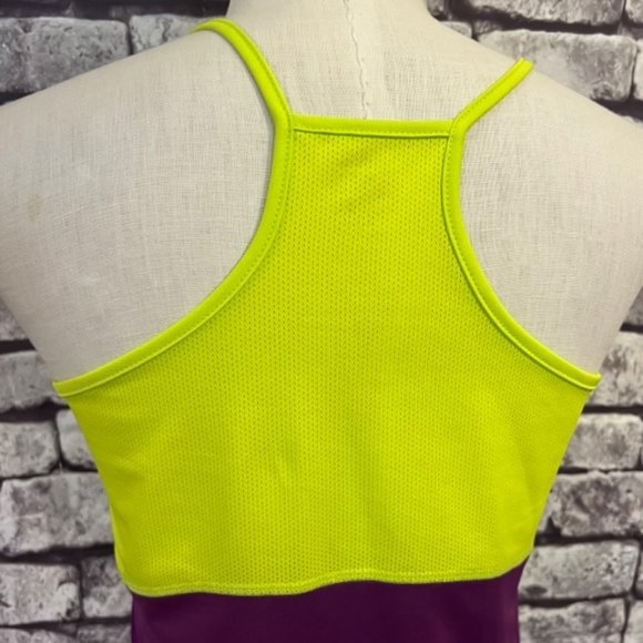 Puma Purple & Yellow Spaghetti Strap Top Size Large - Picture 6 of 8